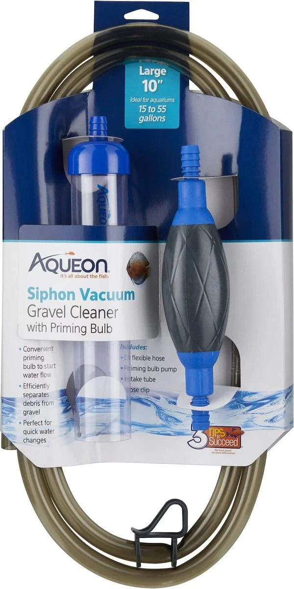 Siphon Vacuum with Priming Bulb Aquarium Gravel Cleaner - 10
